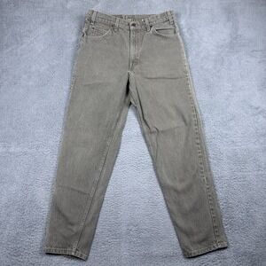 Vintage Levis Jeans Mens 34x32 (Fits 32x30) Gray 550 Orange Tab 90s Made In USA